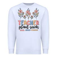 White teacher plant seeds that grow forever Premium Sweatshirt - MaliasSmallBusiness