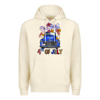 Sandshell western fourth of july truck Premium Hoodie - FaDigitalArtStudio