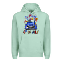 Seafoam western fourth of july truck Premium Hoodie - FaDigitalArtStudio