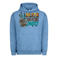 Pigment Pebble Blue death of party Urban Hoodie - RacoonDesign