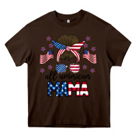 All American Mama Messy Buny Heavy Core Tee | Teevron