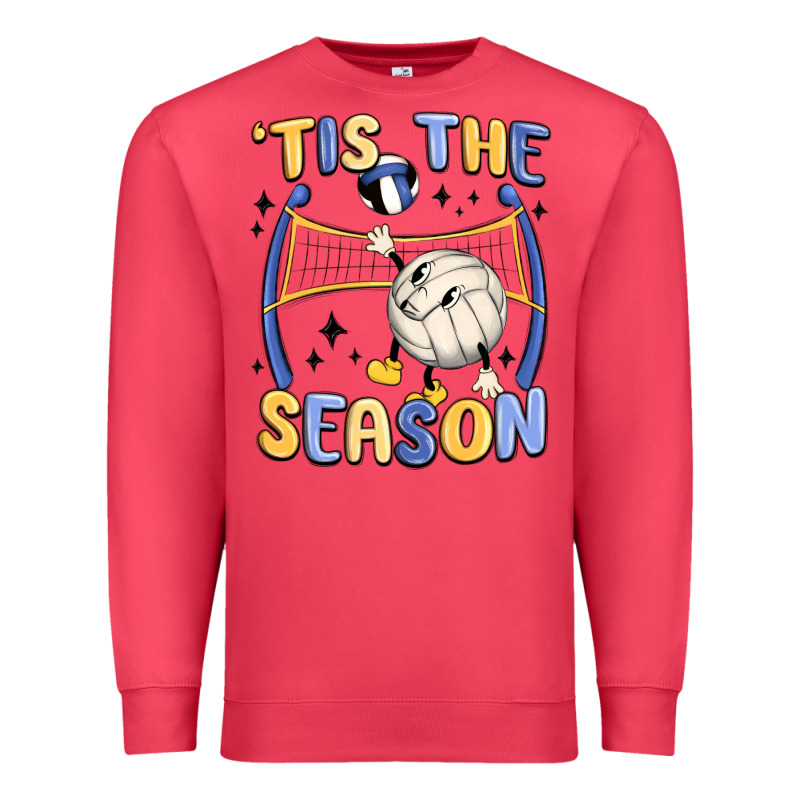 Tis The Season Volleyball Premium Sweatshirt by MaliasSmallBusiness | Teevron