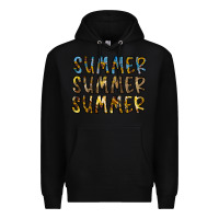 Black summer summer Premium Hoodie - CowhideDigitalArt