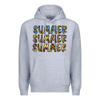 Heather Grey summer summer Premium Hoodie - CowhideDigitalArt