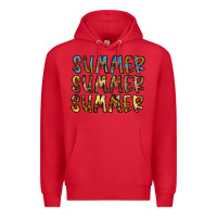 Red summer summer Premium Hoodie - CowhideDigitalArt