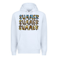 White summer summer Premium Hoodie - CowhideDigitalArt