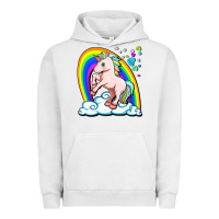 Pigment Lunar Rock cute unicorn with rainbow Urban Hoodie - FaDigitalArtStudio