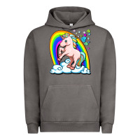 Pigment Tornado cute unicorn with rainbow Urban Hoodie - FaDigitalArtStudio