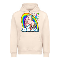 Sandshell cute unicorn with rainbow Urban Hoodie - FaDigitalArtStudio