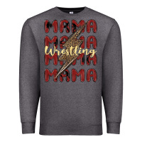 Charcoal Heather wrestling mama Premium Sweatshirt - MaliasSmallBusiness