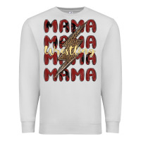Dove Grey wrestling mama Premium Sweatshirt - MaliasSmallBusiness
