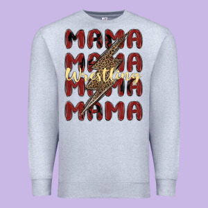 Wrestling Mama Premium Sweatshirt Designed By Maliassmallbusiness