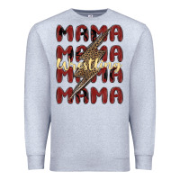 Heather Grey wrestling mama Premium Sweatshirt - MaliasSmallBusiness