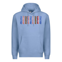 Colony Blue american mama libbey glass Premium Hoodie - HRA Design Shop