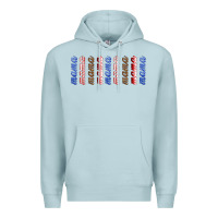 Blue Mist american mama libbey glass Premium Hoodie - HRA Design Shop