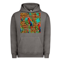 Pigment Tornado macaw parrot seamless pattern Urban Hoodie - HRA Design Shop