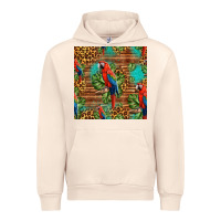 Sandshell macaw parrot seamless pattern Urban Hoodie - HRA Design Shop