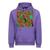 Tulip macaw parrot seamless pattern Urban Hoodie - HRA Design Shop