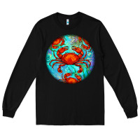 Black crab Long Sleeve Tee - BarkalooDesign