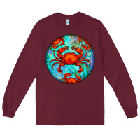 Burgundy crab Long Sleeve Tee - BarkalooDesign
