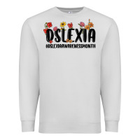 Dove Grey dslexia awareness month Premium Sweatshirt - MaliasSmallBusiness