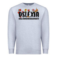 Heather Grey dslexia awareness month Premium Sweatshirt - MaliasSmallBusiness