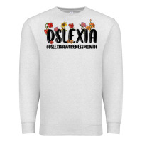 Oatmeal Heather dslexia awareness month Premium Sweatshirt - MaliasSmallBusiness