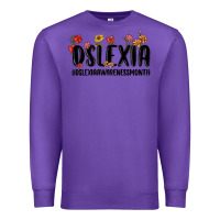 Purple dslexia awareness month Premium Sweatshirt - MaliasSmallBusiness