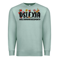 Seafoam dslexia awareness month Premium Sweatshirt - MaliasSmallBusiness
