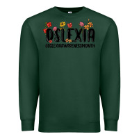 Sports Green dslexia awareness month Premium Sweatshirt - MaliasSmallBusiness