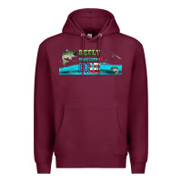Burgundy reely awesome dad  libbey glass Premium Hoodie - HRA Design Shop