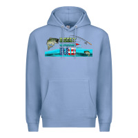 Colony Blue reely awesome dad  libbey glass Premium Hoodie - HRA Design Shop