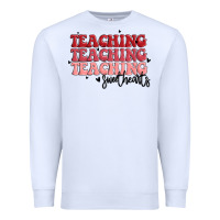 White teaching Premium Sweatshirt - MaliasSmallBusiness