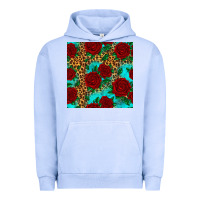 Pigment Grape Ice leopard roses seamless pattern Urban Hoodie - HRA Design Shop