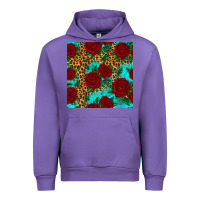 Tulip leopard roses seamless pattern Urban Hoodie - HRA Design Shop