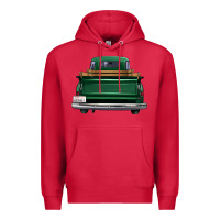 Cardinal western green truck back view Premium Hoodie - FaDigitalArtStudio