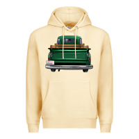 Pina Colada western green truck back view Premium Hoodie - FaDigitalArtStudio