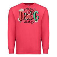 Cardinal crazy dog lady Premium Sweatshirt - MaliasSmallBusiness