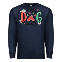 Navy crazy dog lady Premium Sweatshirt - MaliasSmallBusiness