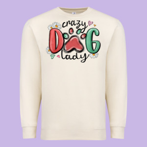 Crazy Dog Lady Premium Sweatshirt Designed By Maliassmallbusiness