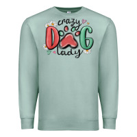 Seafoam crazy dog lady Premium Sweatshirt - MaliasSmallBusiness