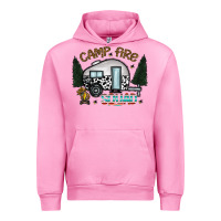 Fuchsia Pink camp fire squad Urban Hoodie - CowhideDigitalArt
