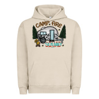 Pigment French Oak camp fire squad Urban Hoodie - CowhideDigitalArt