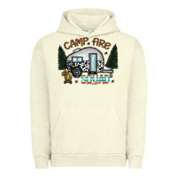 Pigment Pistachio camp fire squad Urban Hoodie - CowhideDigitalArt
