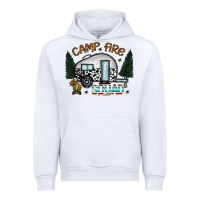 White camp fire squad Urban Hoodie - CowhideDigitalArt