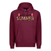 Burgundy sweet sweet summer Premium Hoodie - CowhideDigitalArt