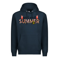 Navy sweet sweet summer Premium Hoodie - CowhideDigitalArt