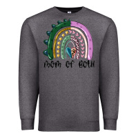 Charcoal Heather mom of both rainbow Premium Sweatshirt - MaliasSmallBusiness