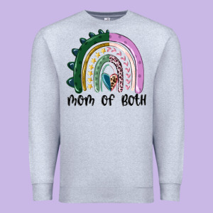 Mom Of Both Rainbow Premium Sweatshirt Designed By Maliassmallbusiness