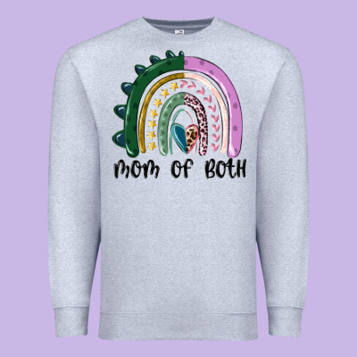 Premium Sweatshirt mom of both rainbow